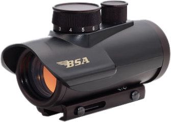 BSA Optics Huntsman 1x30 mm Red Dot Sight 5 MOA RGB Dot Matte Black - Bsa Optics