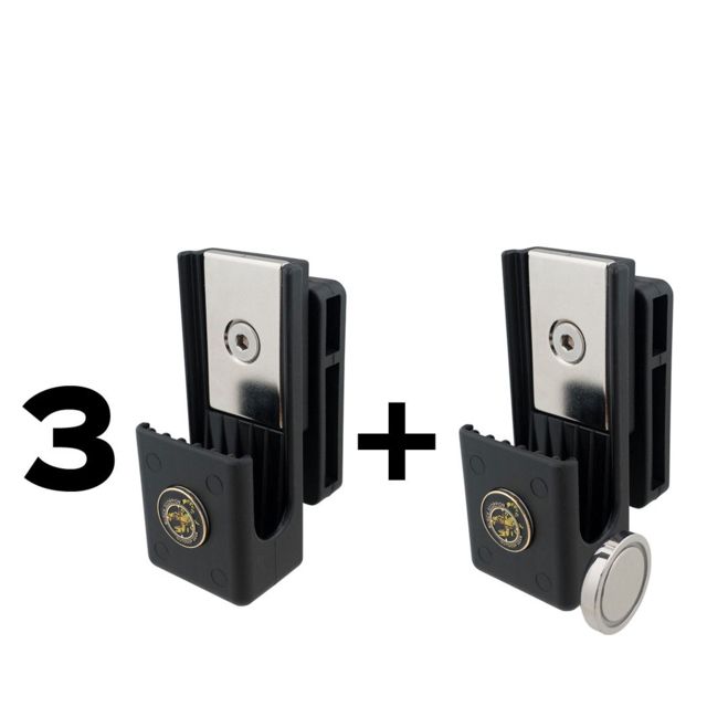 Black Scorpion Outdoor Gear USPSA Thunderbolt Pistol Magazine Pouches Combo Black - Black Scorpion Outdoor Gear