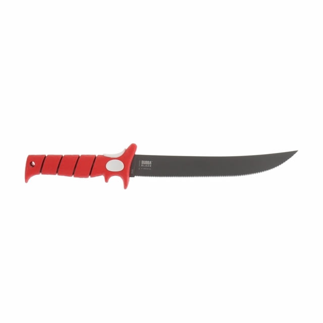 Bubba Blade Serrated Flex Fishing Fillet Knife 9in TiN-coated High Carbon Stainless Blade 6in Polymer Handle - Bubba Blade