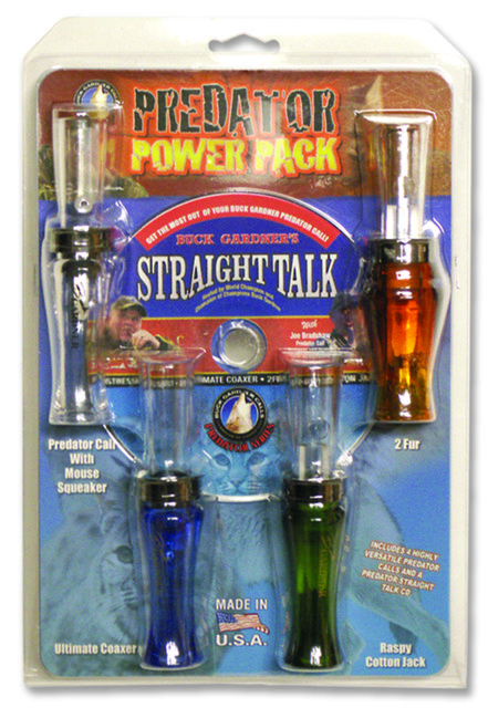 Buck Gardner Predator Power Pack - 4-Call Kit w/ Instructional CD - Buck Gardner