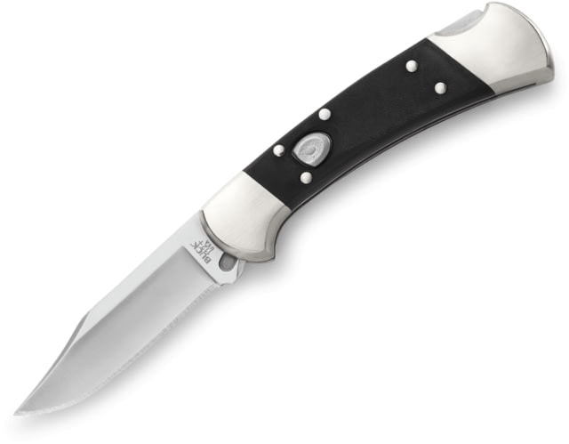 Open Box Dealer Demo Buck Knives 112 Auto Elite Folding Knife 3in S30V Vanadium Black G10/Nickel Silver 0112BKSA - Buck Knives
