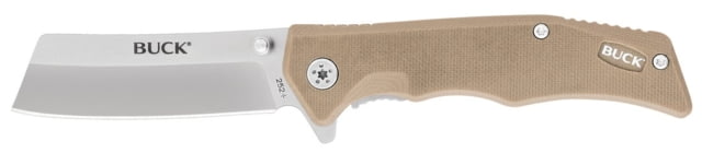 Buck Knives 252 Trunk Knife 2.875in 7Cr Stainless Steel Straight G10 Satin Tan