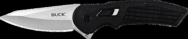 Buck Knives 261 Hexam Knife 3.33in 7Cr Stainless Steel Straight Nylon Satin Black - Buck Knives