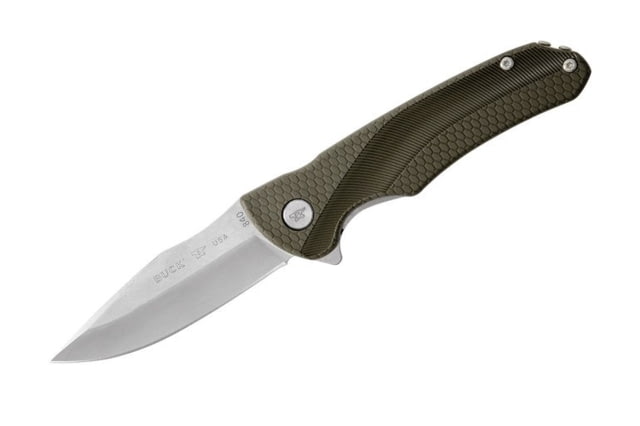 Buck Knives 840 Sprint Select Folding Knife 3.125in 420HC steel Green Glass Filled Nylon Handle 0840GRS