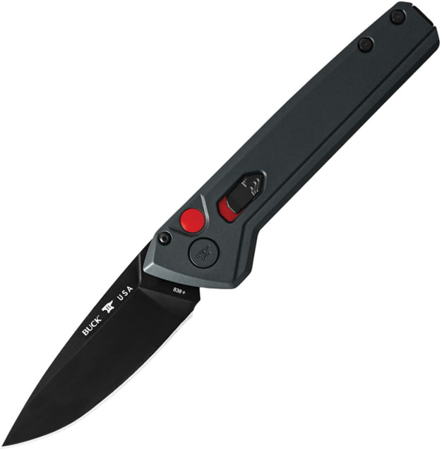 Buck Knives Auto Deploy Button Lock 3.25 in Automatic Folding Knife 0838GYS1