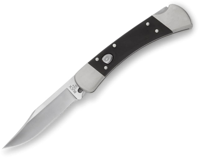 Open Box Dealer Demo Buck Knives Auto Elite Folding Knife 3 3/4in S30V Steel Blade Black G10/Nickel Silver 0110BKSA - Buck Knives