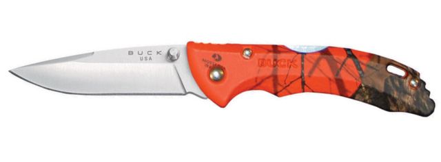 Buck Knives Bantam BBW Folding Knife Mossy Oak Orange Blaze Camo Handle 0284CMS9