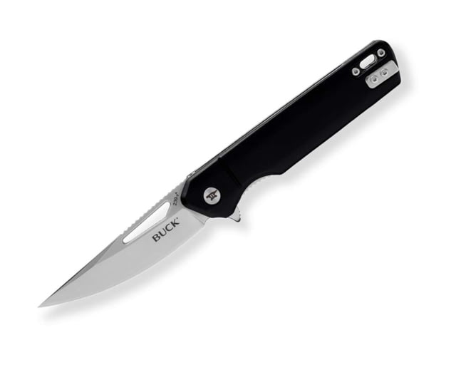 Buck Knives 239 Infusion A/O Folding Knife 4.63in Closed 3.25in 7Cr17MoV Satin Drop Point Blade Black Anodized Aluminum Handle 13549 - Buck Knives