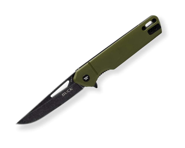 Buck Knives Infusion Linerlock A/O OD 3.25 in Assisted Opening Folding Knife OD green G10 13541