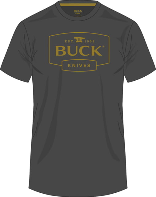 Buck Knives Logo T-Shirt Gray XL BU