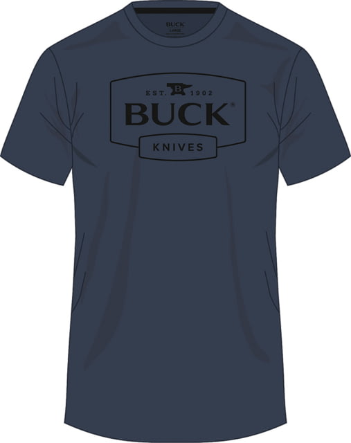 Buck Knives Logo T-Shirt Navy LG BU