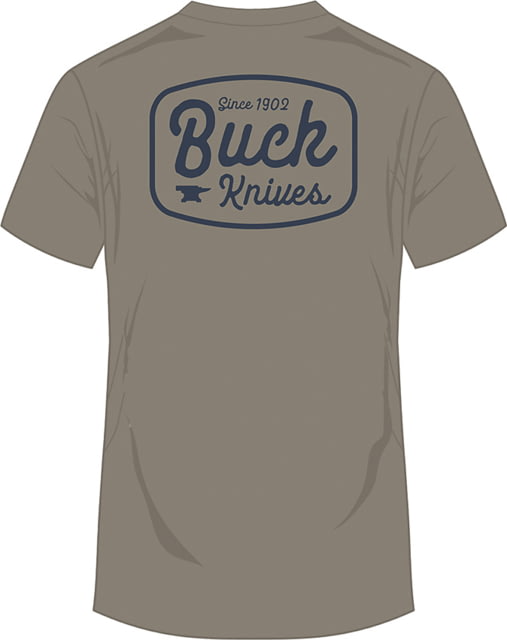 Buck Knives Round Badge T-Shirt Gray 2XL BU
