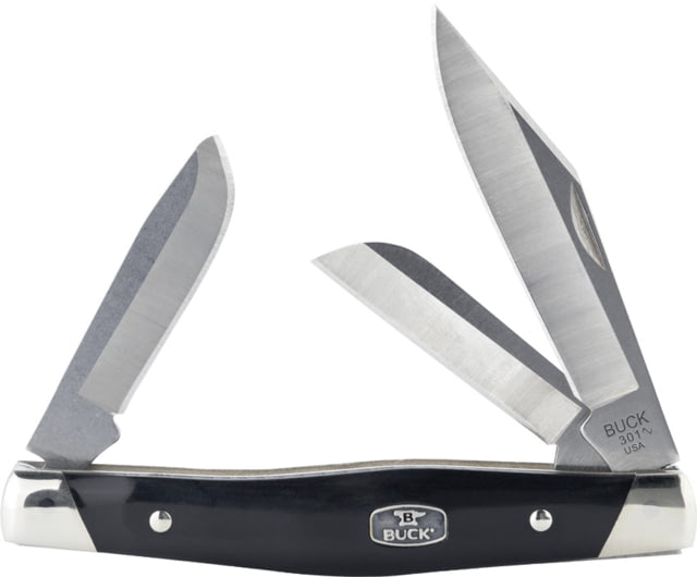 Buck Knives Stockman Black Nickel Silver BU301BKS1