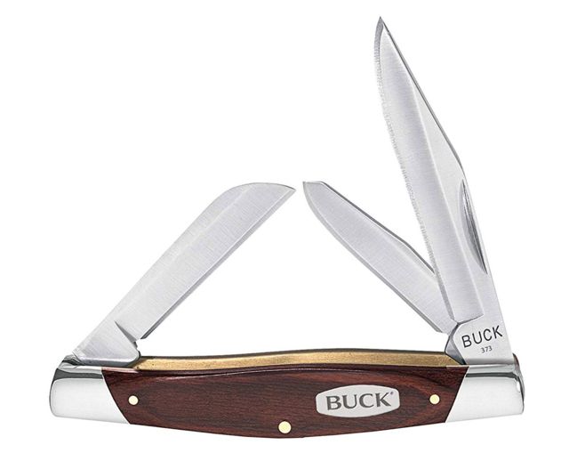Buck Knives Trio 420J2 Stainless Steel Woodgrain 0373BRS