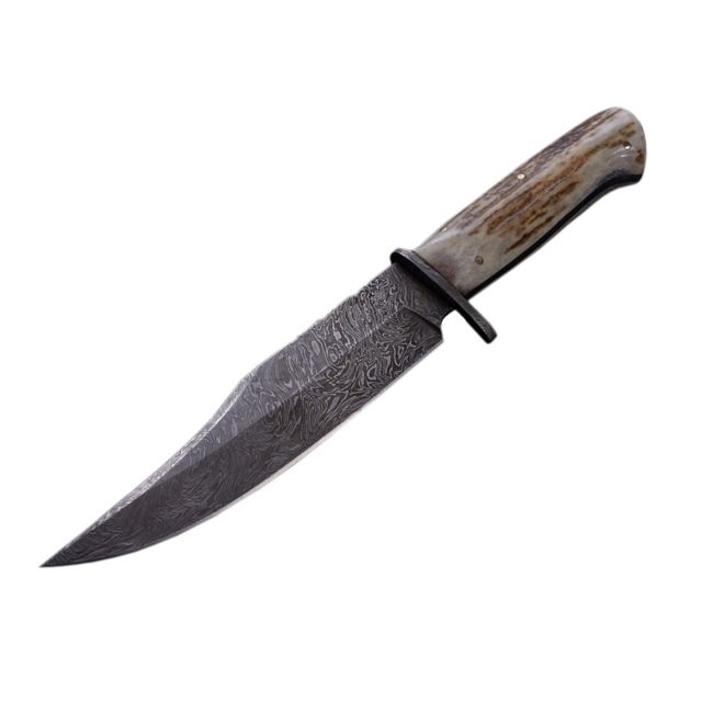 BucknBear Kings Stag Bowie Fixed Knife Silver Blade NSN N - Bucknbear