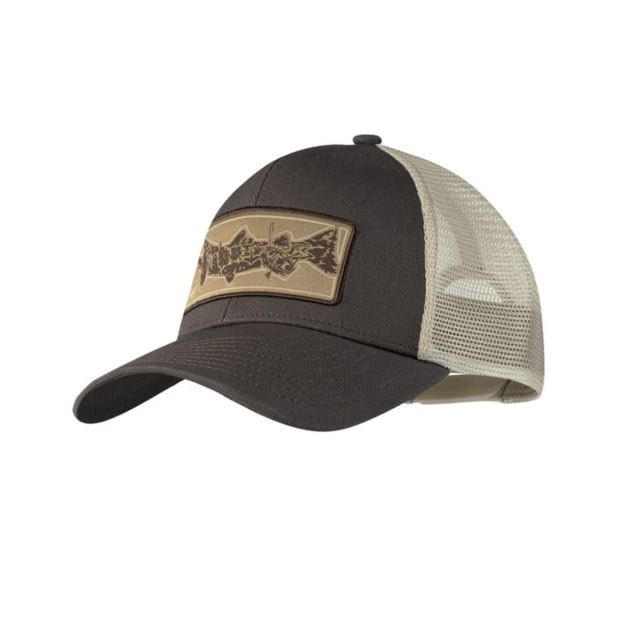 Buff Angler Explore Trucker Cap Lake River Khaki Large/Extra Large