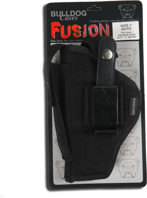 Bulldog Cases & Vaults Belt And Clip Ambi Holster Glock 19 Ambidextrous Plain Black
