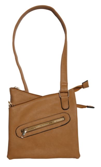 Bulldog Cases & Vaults Cross Body Series Concealed Carry Purse Holster SKS Ambidextrous Smooth Tan