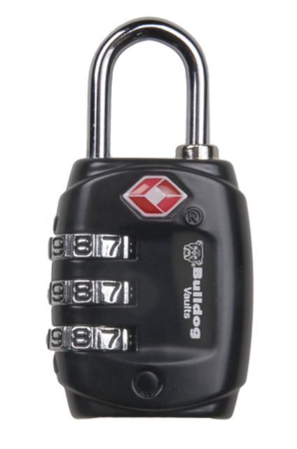 Bulldog Cases & Vaults Dial TSA Lock With Steel Shackle by USA Bulldog Cases & Vaults Gun Storage Locks
