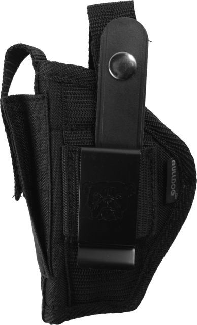 Bulldog Cases & Vaults Belt And Clip Ambi Holster Ruger LC9/Glock 42/Glock 43/Smith & Wesson M&P Bodyguard 380 Ambidextrous Plain Black