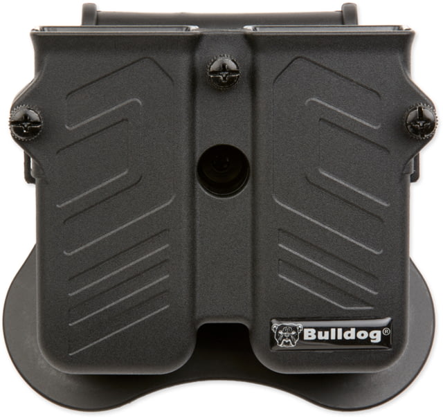 Bulldog Cases & Vaults Max Multi-Fit Polymer Double Magazine Holder, Fits most semi-automatic single and double stack magazines, Black, MX-M by USA Bulldog Cases & Vaults Outside The Waistband Holsters