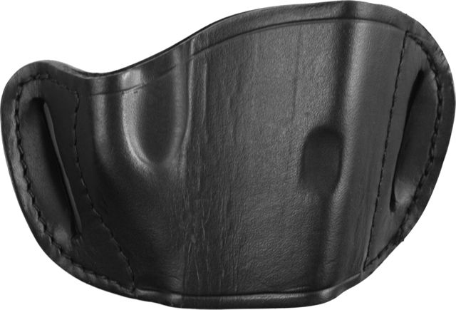 Bulldog Cases & Vaults Molded Leather Belt Slide Holster - Large Black