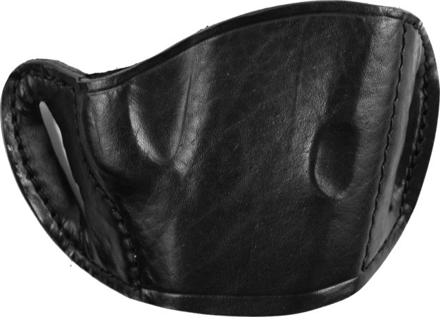 Bulldog Cases & Vaults Molded Leather Belt Slide Holster - Medium Black