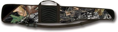 Bulldog Cases & Vaults Pinnacle 52in. Shotgun Case - RealTree Camo with Brown Trim & Black Leather BD255 by USA Bulldog Cases & Vaults Soft Gun Cases