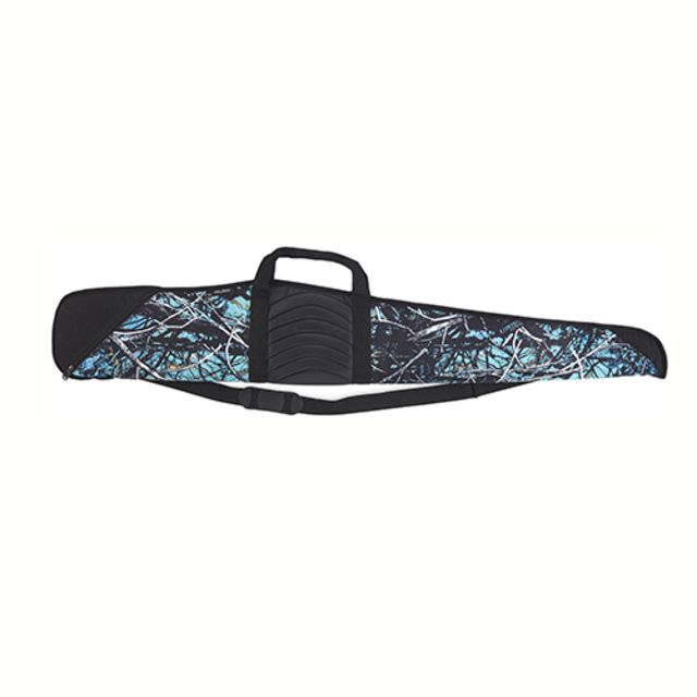 Bulldog Cases & Vaults Pinnacle Shotgun Case W/Black Trim and Black Leather 52in Serenity Camo - Bulldog Cases & Vaults