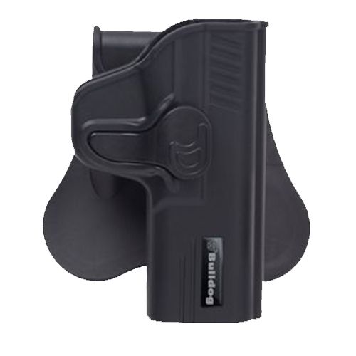 Bulldog Cases & Vaults Rapid Release Polymer Holster W/Paddle Right Hand Black