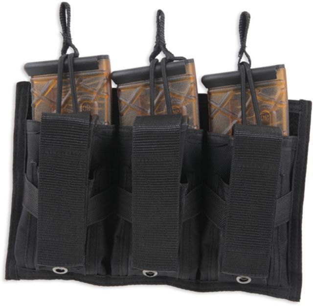 Bulldog Cases & Vaults Tri-Double Molle Mag Pouch 3 x 30-Round .223/5.56 Rifle 3 x Pistol Black