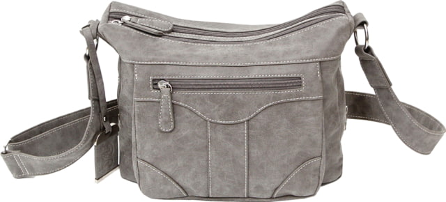 Bulldog Cases & Vaults Cross Body Style Purse w/ Holster Gray Suede - Bulldog Cases & Vaults