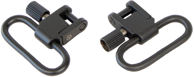 Bulldog Cases & Vaults Deluxe Locking Swivel Set 1.25in Black - Bulldog Cases & Vaults
