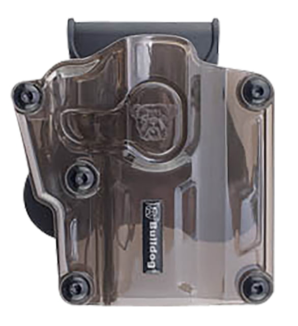Bulldog Cases & Vaults Max OWB Paddle Holster, Multi Fit, Polymer, Transparent Smoke, MX003 by USA Bulldog Cases & Vaults Outside The Waistband Holsters