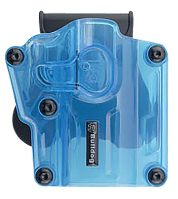 Bulldog Cases & Vaults Max OWB Paddle Holster, Multi Fit, Polymer, Transparent Blue, MX005 by USA Bulldog Cases & Vaults Outside The Waistband Holsters