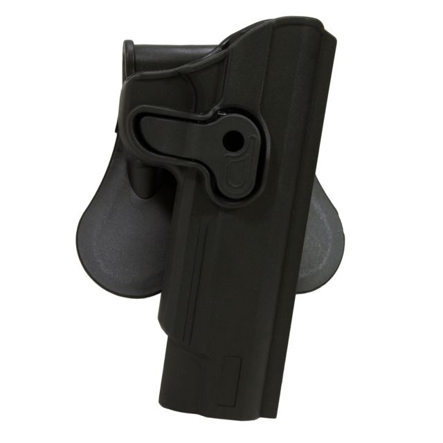 Bulldog Cases & Vaults Rapid Release Polymer Holster, 1911 5in, Right Hand, Black, Black, RR-1911 by USA Bulldog Cases & Vaults Appendix Holsters