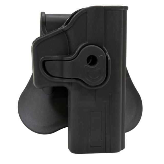 Bulldog Cases & Vaults Rapid Release Polymer Holster Glock 19 Right Hand Black Black