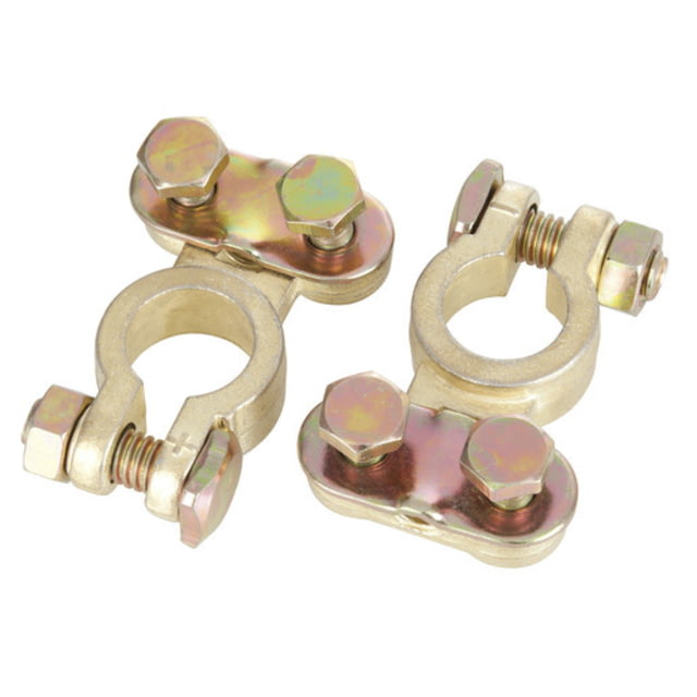 Bulldog Winch Battery Terminals 1 Pr Brass Clamp-On