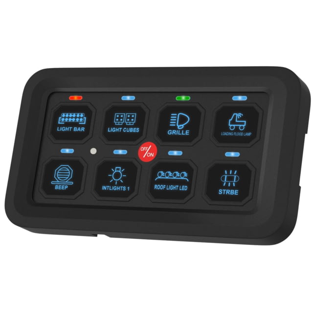 Bulldog Winch 8 Gang Switch Panel System Bluetooth