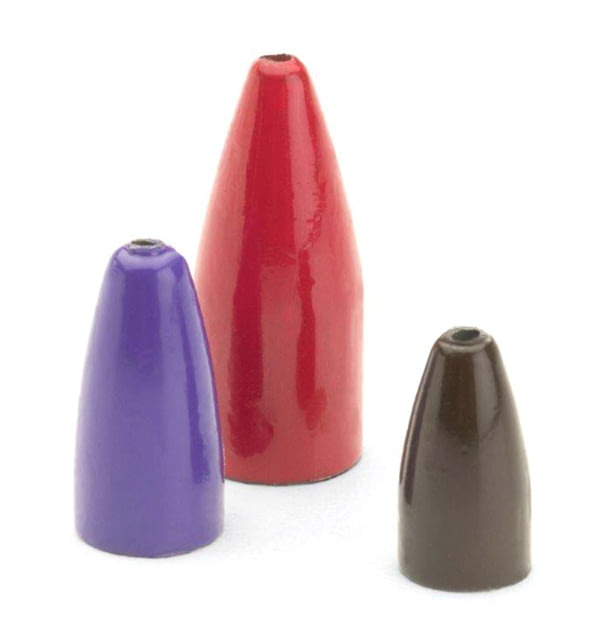 Bullet Weights Painted Bullet Weight w/Zip Lock Bag Green Pumpkin 1/8 oz BWP18 GRP