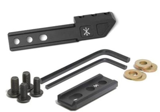 Unity Tactical M-LOK Compatible FUSION Adapter Black FUS-MFA W/ Unity Tactical Light Wing - Left Black FUS-LWLB