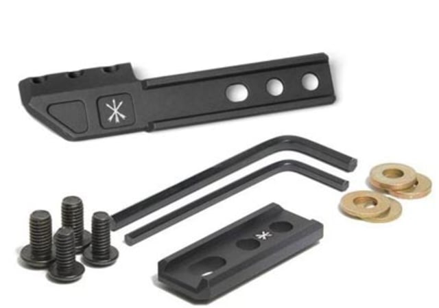Unity Tactical M-LOK Compatible FUSION Adapter Black FUS-MFA W/ Unity Tactical Light Wing - Right Black FUS-LWRB