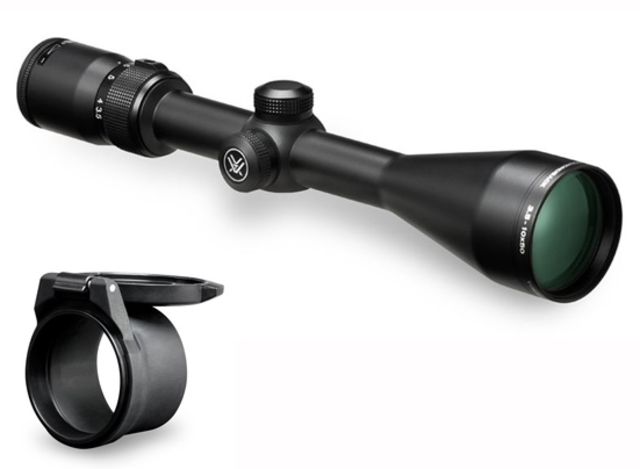 Vortex Diamondback 3.5-10x50 Matte BDC Riflescopes DBK-03-BDC w/Vortex Defender Flip Cap Objective Lens 50,55-59 mm, Black O-50 DBK-03-BD