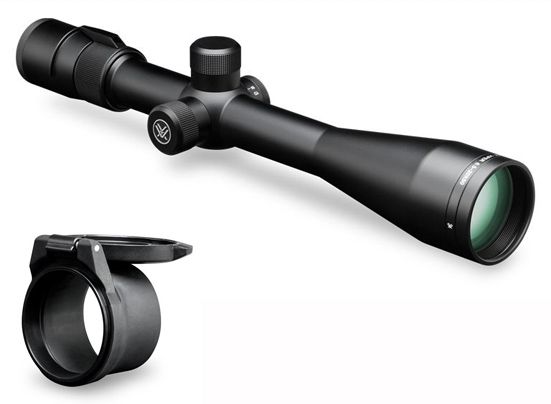 Vortex Viper 6.5-20x50 PA Matte Riflescopes with Dead-Hold BDC Reticle w/Vortex Defender Flip Cap Objective Lens 50,55-59 mm, Black O-50