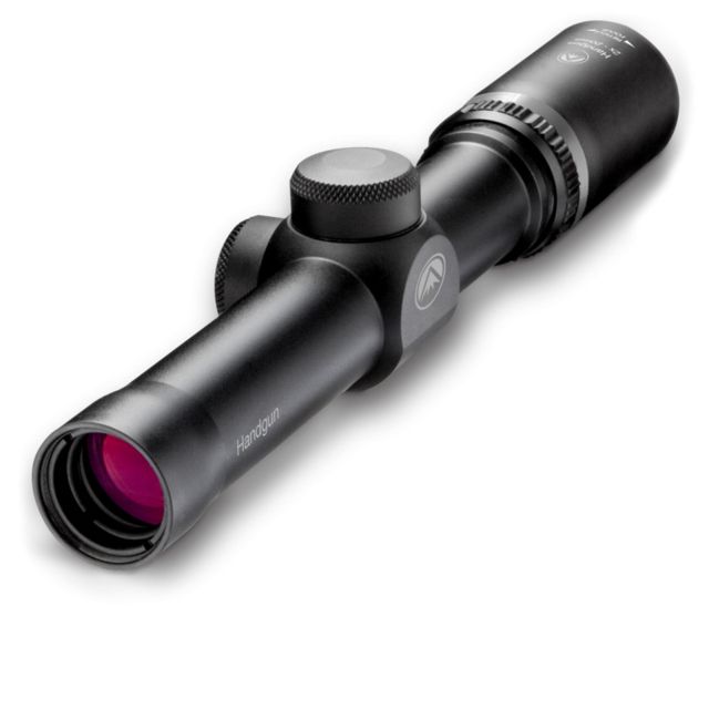 Burris 2x20mm Handgun Scope 1 in Tube Second Focal Plane Matte Non-Illuminated Plex Reticle MOA Adjustment Black