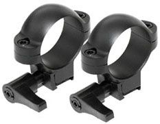 Burris Airgun/Rimfire Rifle Scope 1in .22 Rings - Deluxe Steel Quick Detach