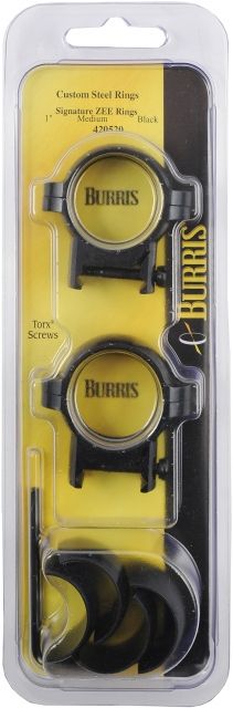 Burris Signature Zee 1 Inch Rifle Scope Medium Ring Pair - Gloss Black