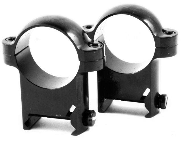 Burris Zee 1in Steel Rifle Scope Rings - High Black Gloss