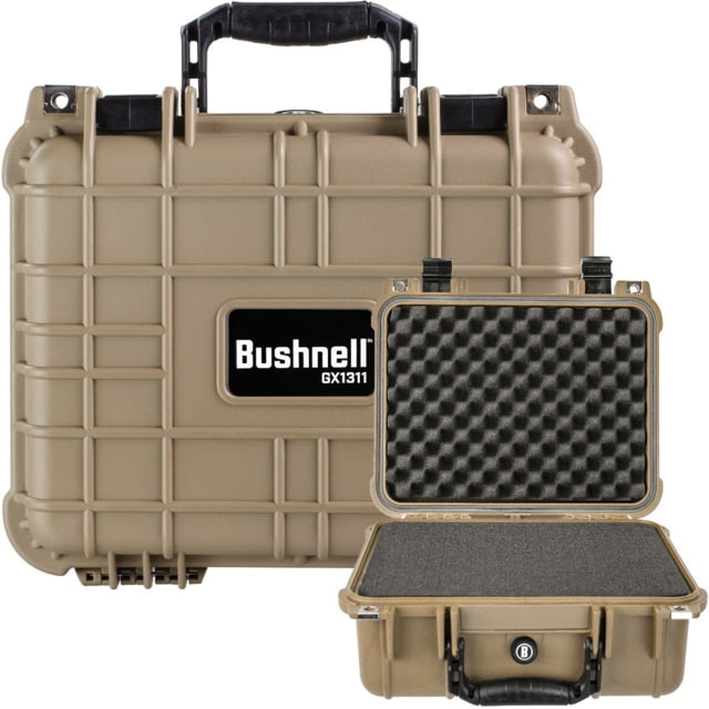 Bushnell Compact 13.37in Waterproof Gear Hard Case w/Foam Tan - Bushnell