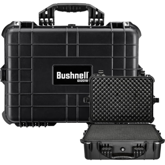 Bushnell Medium 20in Waterproof Gear/Gun Hard Case w/Foam, Black, BN00002 by USA Bushnell Hard Gun Cases